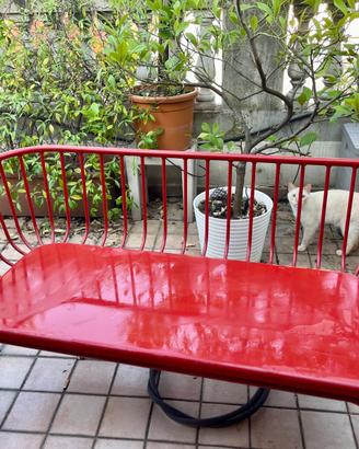 DIVANO DA ESTERNO IKEA BRUSEN 3 POSTI ROSSO