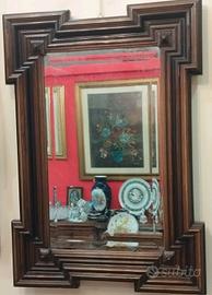 Antico specchio bisellato stile Napoleone lll 