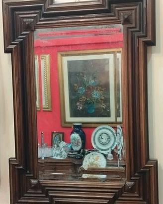 Antico specchio bisellato stile Napoleone lll 
