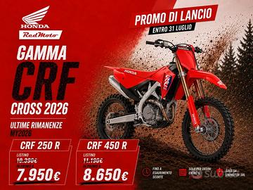 Honda CRF 450 R Cross 2026 NUOVA