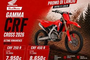 Honda CRF 450 R Cross 2026 NUOVA