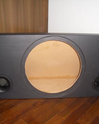 Box in mdf 18 mm per subwoofer da 38 cm 15"