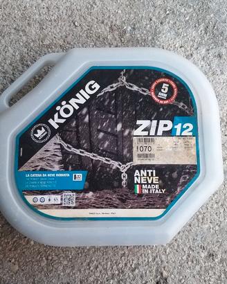 Catene da neve König Zip 12 nuove mai usate