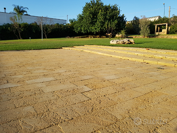 Pavimento in Pietra Rustica Salentina Carparaccio