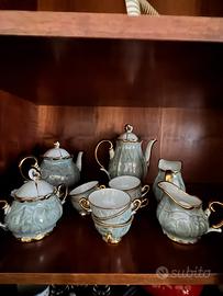 Set tazzine bagnate in oro