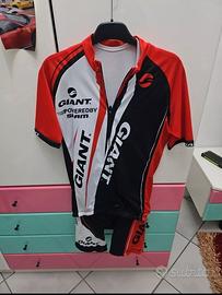 Maglia + Salopette Giant Ciclicmo Estivo Pantalonc