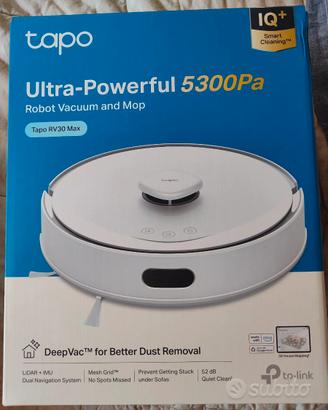 Robot aspirapolvere Tapo RV30 MAX bianco lavapavim