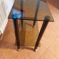 Carrello Porta TV con Ruote Mobile  Moderno vetro