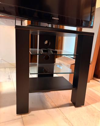 Mobile porta tv in legno e vetro
