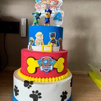 Torta scenografica Paw Patrol