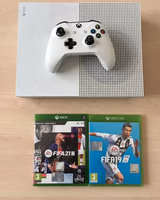 Xbox One S 1TB Bianca + FIFA 19 + FIFA 21