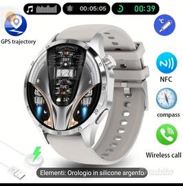 Orologio Smartwatch Uomo Sport... Argento