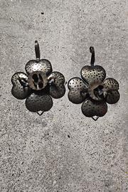 porta candela in ferro battuto 