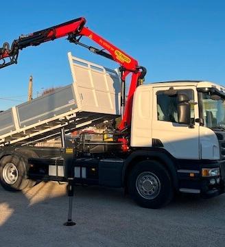 Scania P280 euro 6 con Gru e Ribaltabile