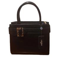 Borsa Camomilla nera similpelle