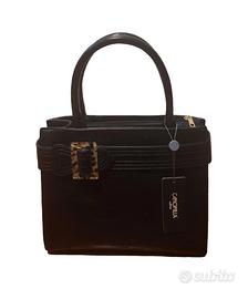 Borsa Camomilla nera similpelle