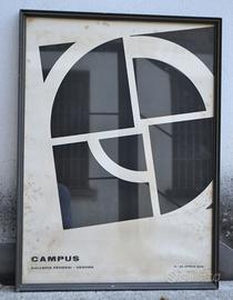 Manifesto d'epoca G. Campus 1972 - Gal. Ferrari VR