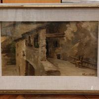 Dipinto olio di Agostino Zucchini 1894-1972. 