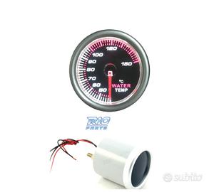 TERMOMETRO TEMPERATURA ACQUA SFONDO NERO ILLUMINAT