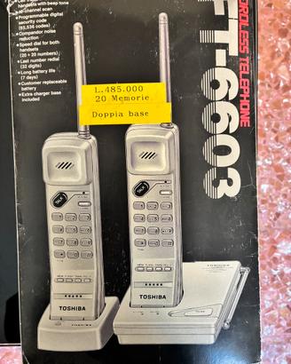 Doppio telefono cordless Toshiba FT-6603