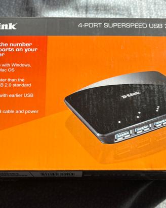 D-Link DUB-1340 Hub USB 3.0 4 Porte