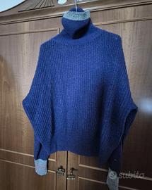 Dolcevita misto lana con bordi in lurex Pinko