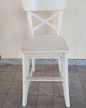Sedia / sgabello IKEA Ingolf junior bianca