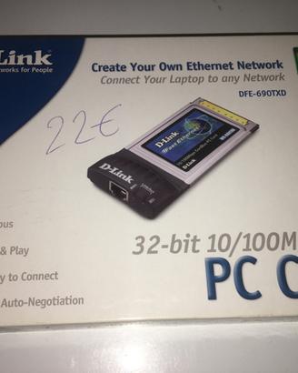 D-Link DFE-690TXD Pc Card Ethernet 10/100Mb