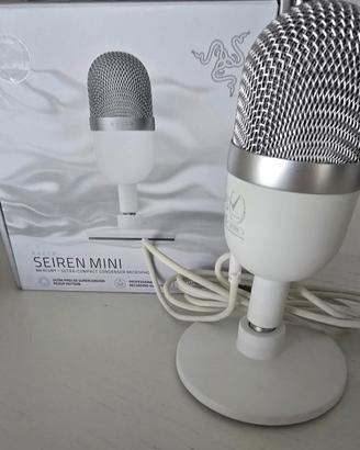 Microfono RAZER SEIREN MINI bianco