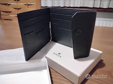 Rolex portafoglio in vera pelle nuovo full set