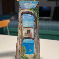 Tegola decorativa artigianale in terracotta