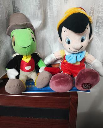 Peluche Pinocchio e Grillo parlante