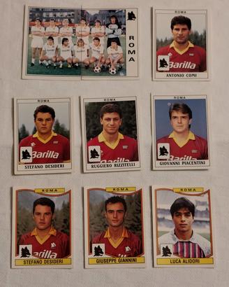 Lotto 9 figurine Panini Roma 1989/90 e 1990/91