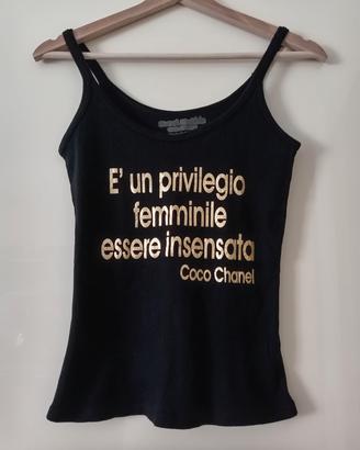 canottiera con frase 