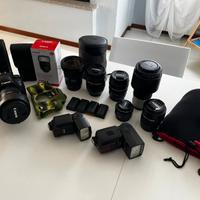 CANON 5D mark IV + obbiettivi + Flash + accessori