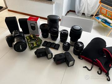 CANON 5D mark IV + obbiettivi + Flash + accessori
