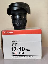 Obiettivo ZOOM EF17-40 CANON