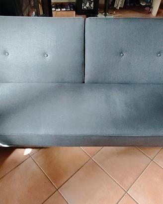 divano letto 3 posti grigio 