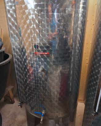 Serbatoio stoccaggio vino acciaio inox 500 L