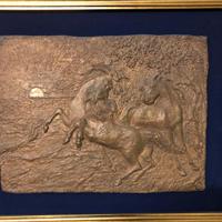 Bassorilievo in bronzo di Aligi Sassu