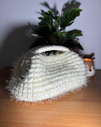 Clutch panna teddy borse donna