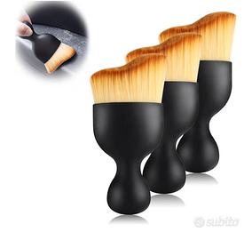 3 pennelli pulizia auto interni detailing morbidi