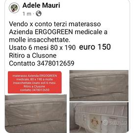 materasso singolo evergreen 