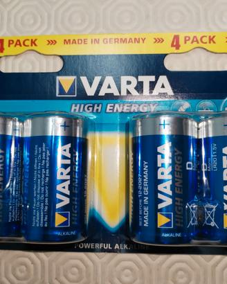 Batterie Varta tipo D Torcioni NUOVE Imballate