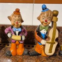 statuine clown ceramica