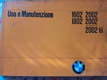 Libretto uso e man.vintage BMW 2002/2002tii V.desc