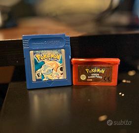 Pokemon Blu (GBC) + Pokemon Rosso fuoco (GBA)