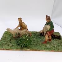 C. C. Confalonieri diorama con  Pastorelli con pec