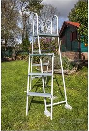 Piscina GRE fuori terra acciaio effetto legno 3,50