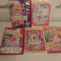 5 Dvd delle BARBIE